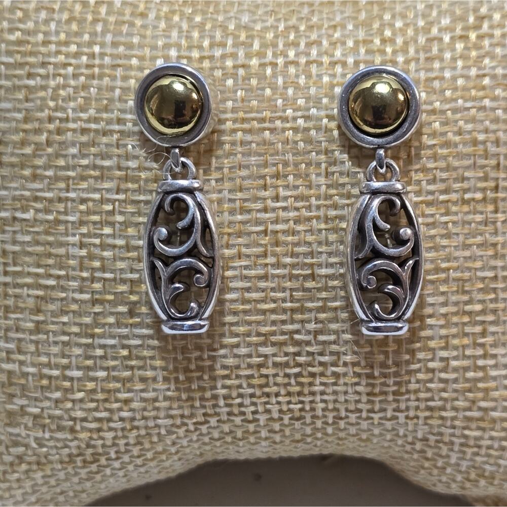 Brighton Mixed Metals Dangle Earrings - Picture 3 of 4
